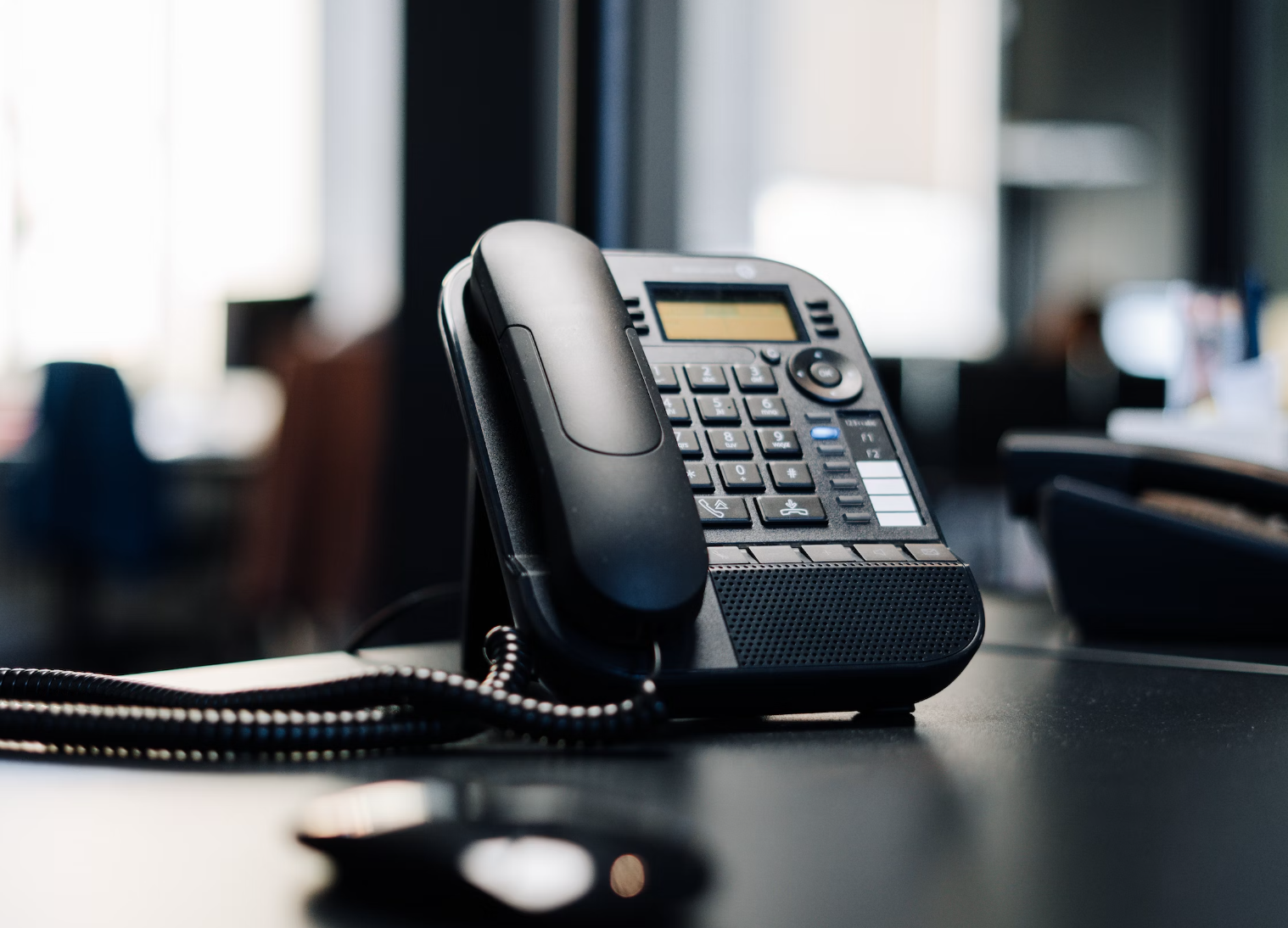 Telephone Telephone on a Desk
