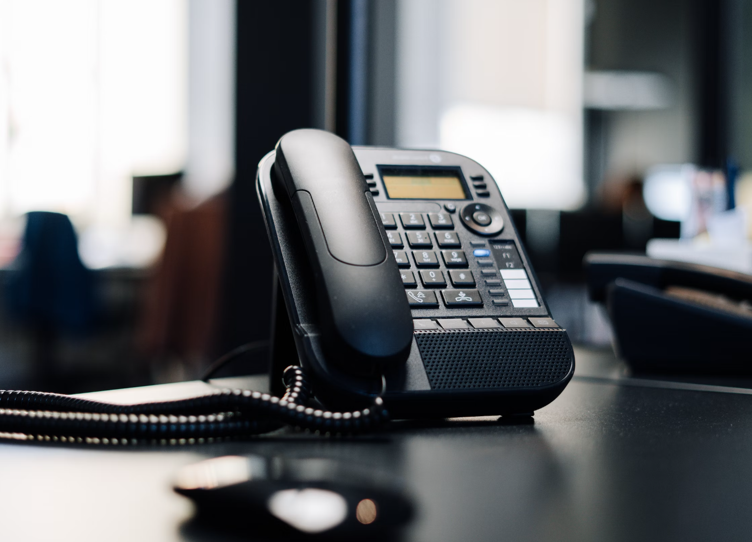 Telephone on a Desk