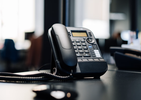 Telephone on a Desk