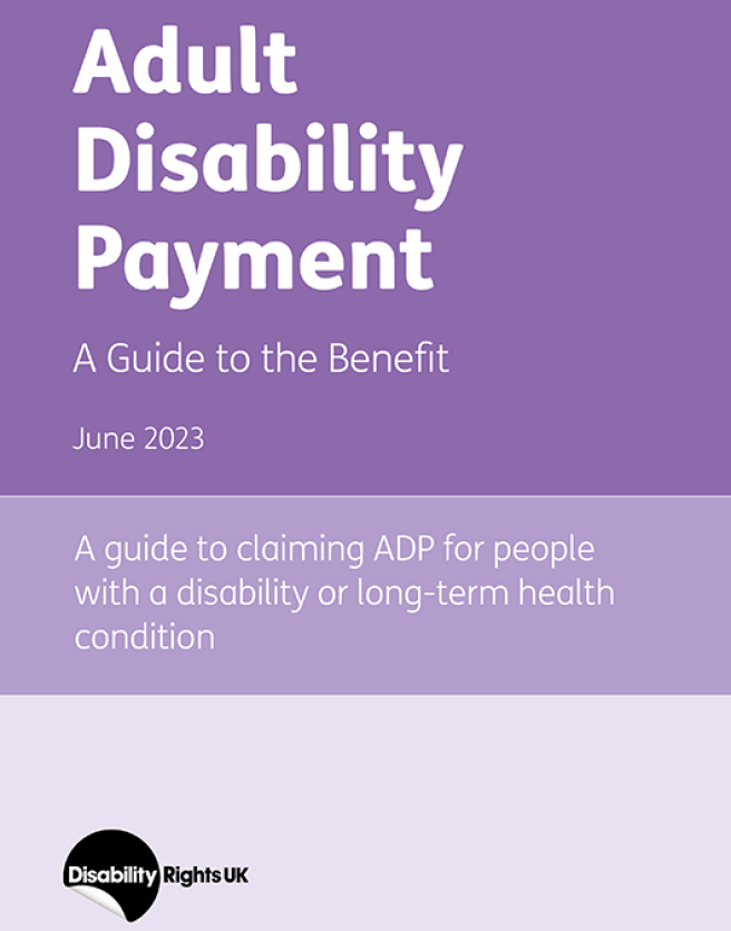 Adult Disability Payment front cover